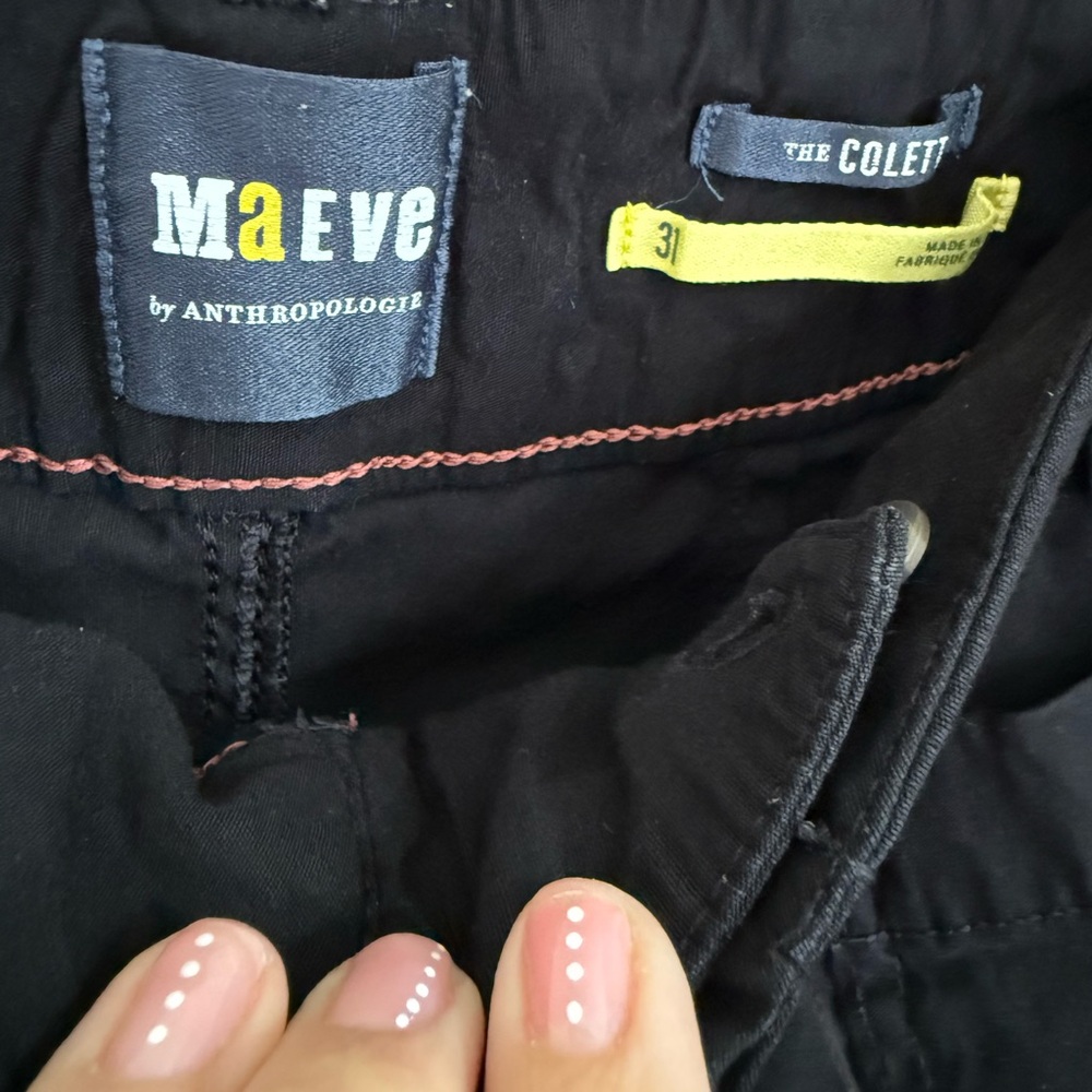 Maeve Colette black pants size 31 - Picture 3 of 5